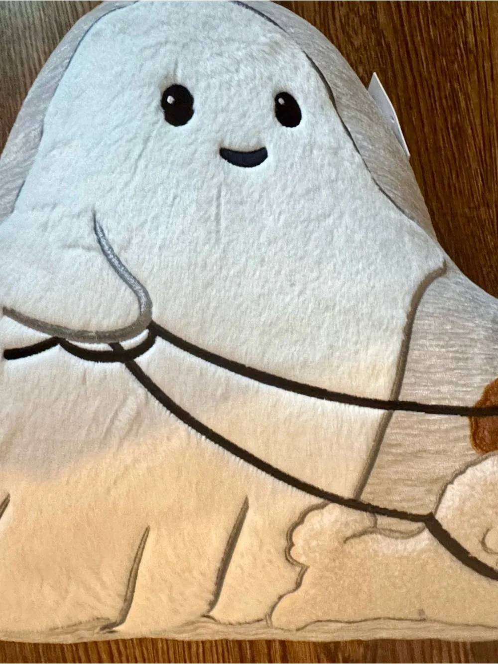 Plush Ghost Walker Halloween Holiday Throw Pillow - 14x20